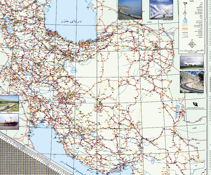 دانلود نقشه کل ایران به صورت فایل PDF